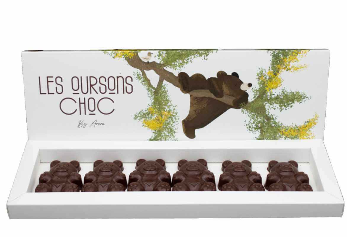 oursons guimauve chocolat